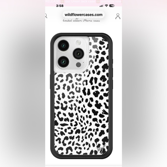 Wildflower Accessories - WILDFLOWER Snow Leopard IPhone 13 Pro Max Case